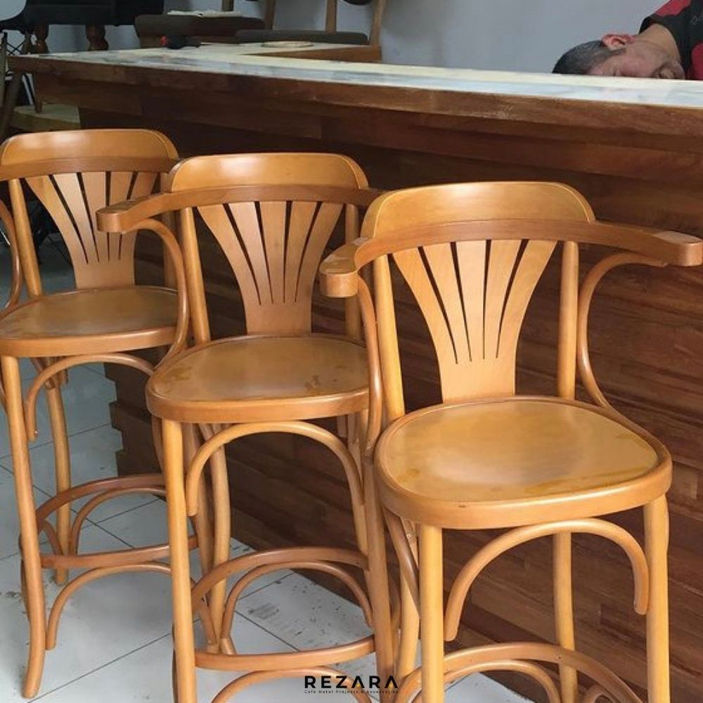 Ahşap Bar Sandalyesi Modelleri
