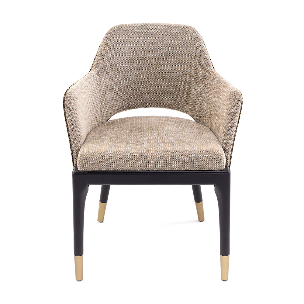 Kavisli Kollu Kumaş Döşemeli Sandalye