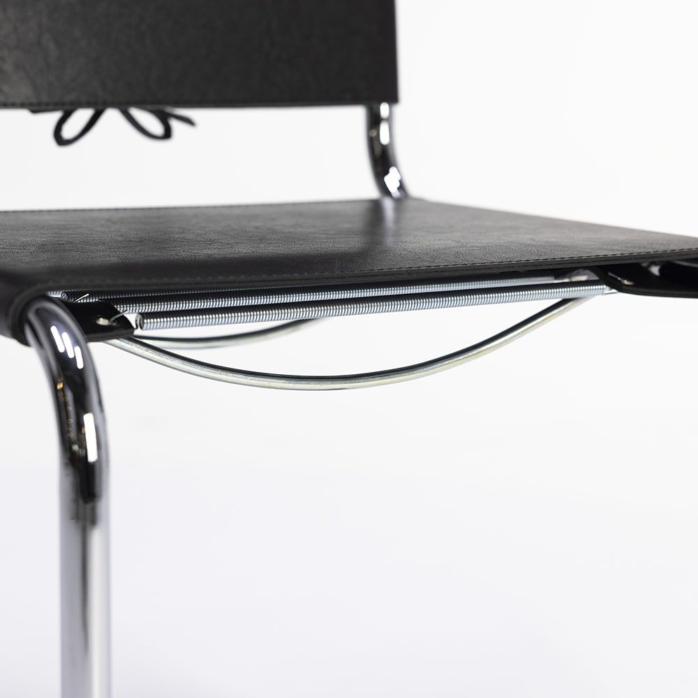 Knoll Spoleto Deri Sandalye