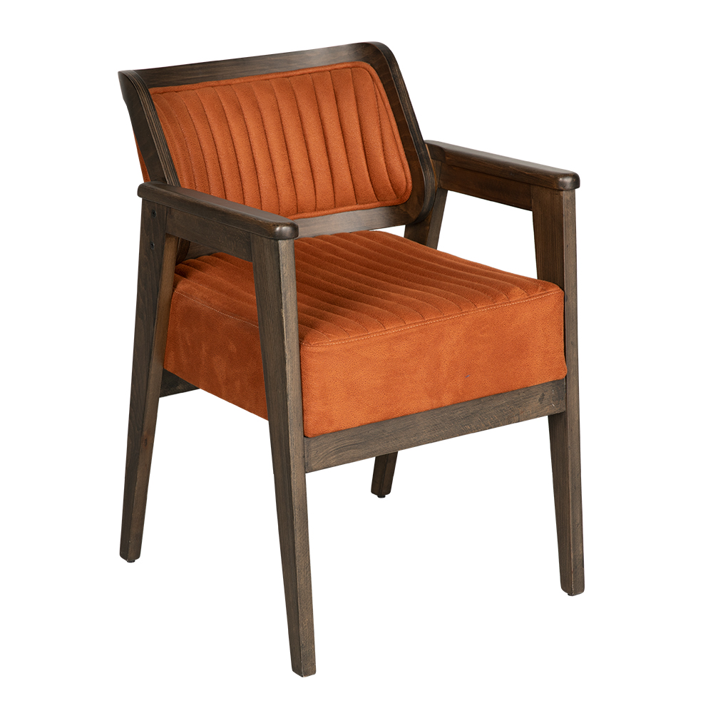 Kollu Ahşap Cilalı Sandalye