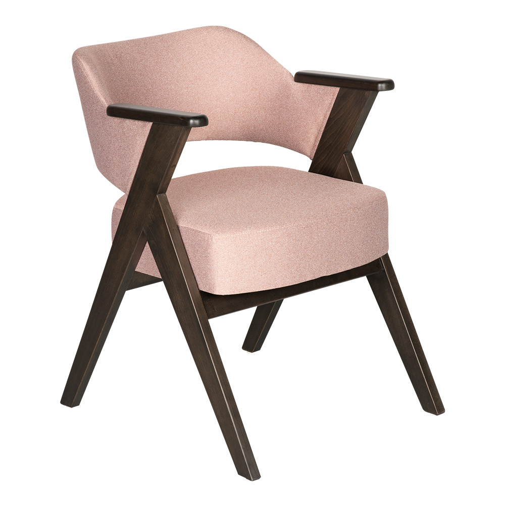 Kollu ahşap döşemeli sandalye