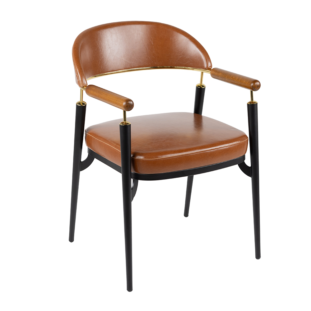 Kollu Deri Döşemeli Sandalye