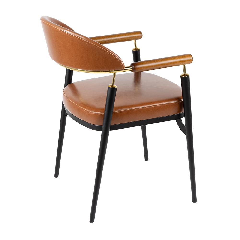 Kollu Deri Döşemeli Sandalye - Görsel 2