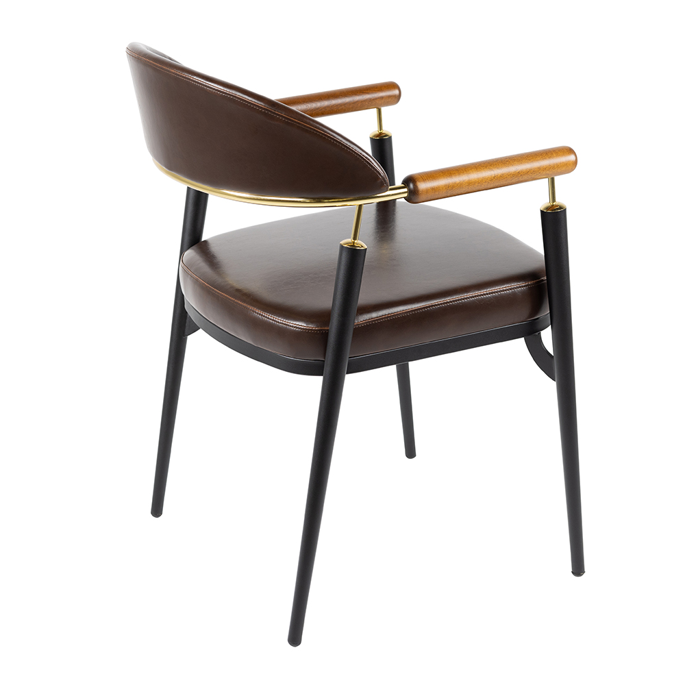 Kollu Deri Döşemeli Sandalye - Görsel 3