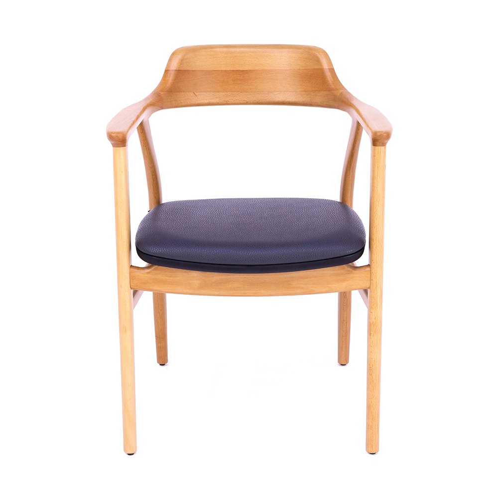 Kora Ahşap Kollu Restoran Sandalyesi