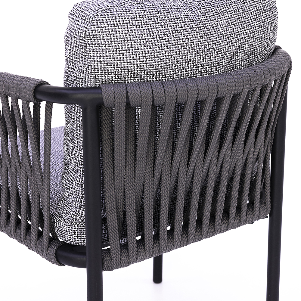 Lina Örgü Detaylı Restoran Sandalyesi