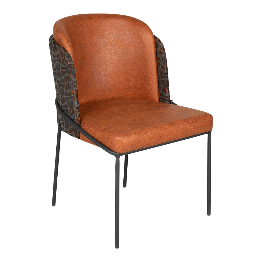 Morvella Deri Metal Restoran Sandalyesi
