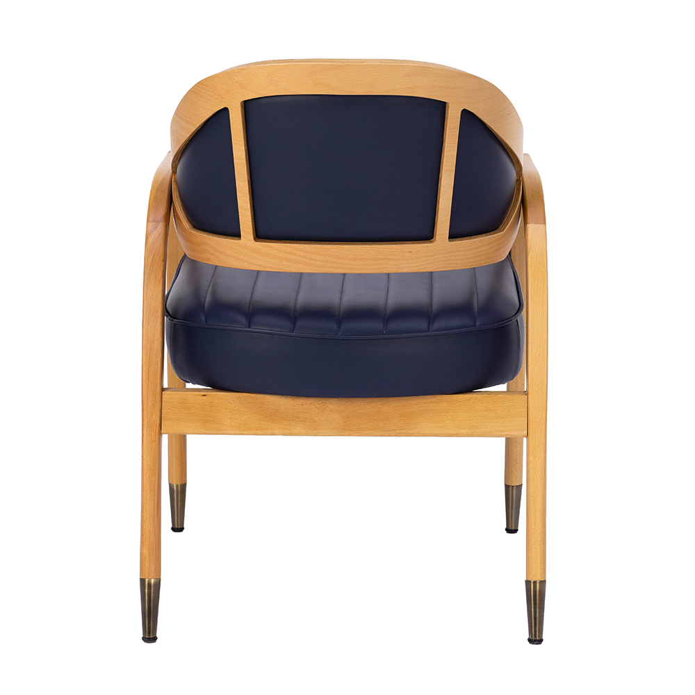 Pera Kavisli Ahşap Kollu Sandalye