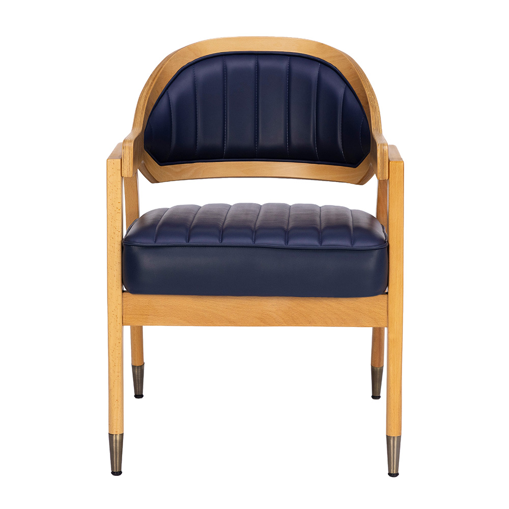 Pera Kavisli Ahşap Kollu Sandalye