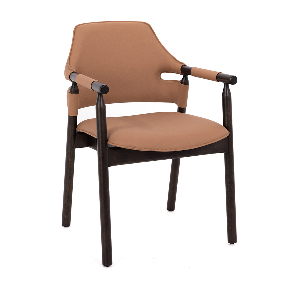 kollu şık restoran sandalyesi