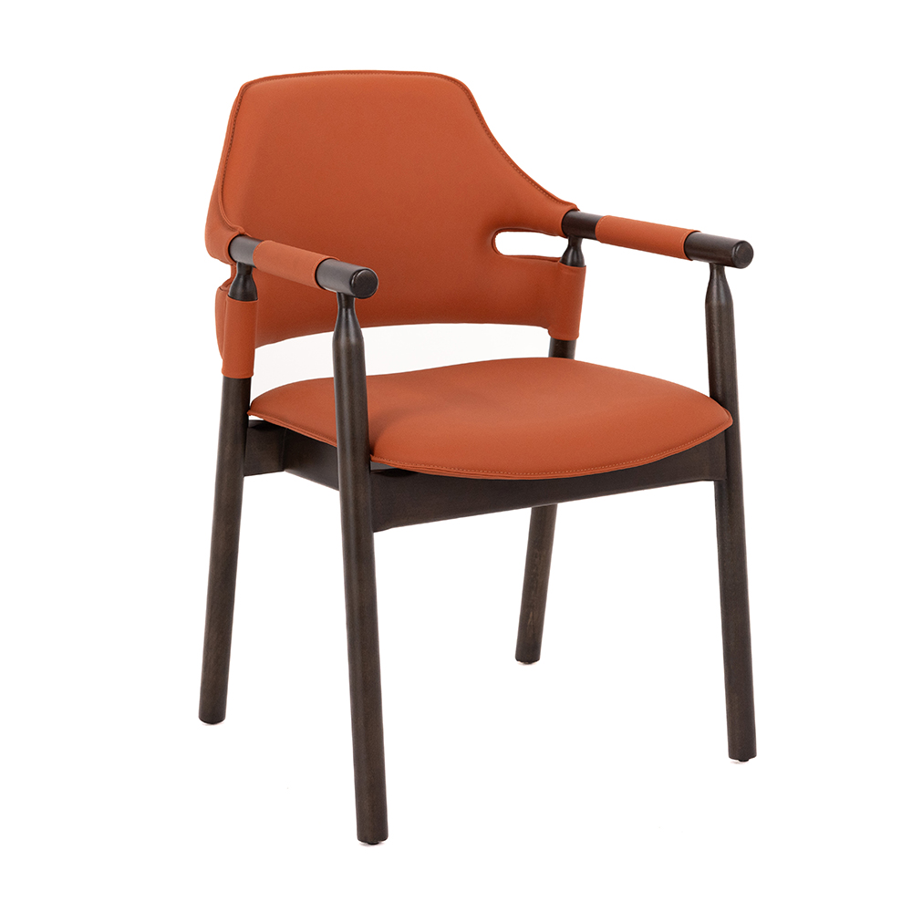 kollu şık restoran sandalyesi