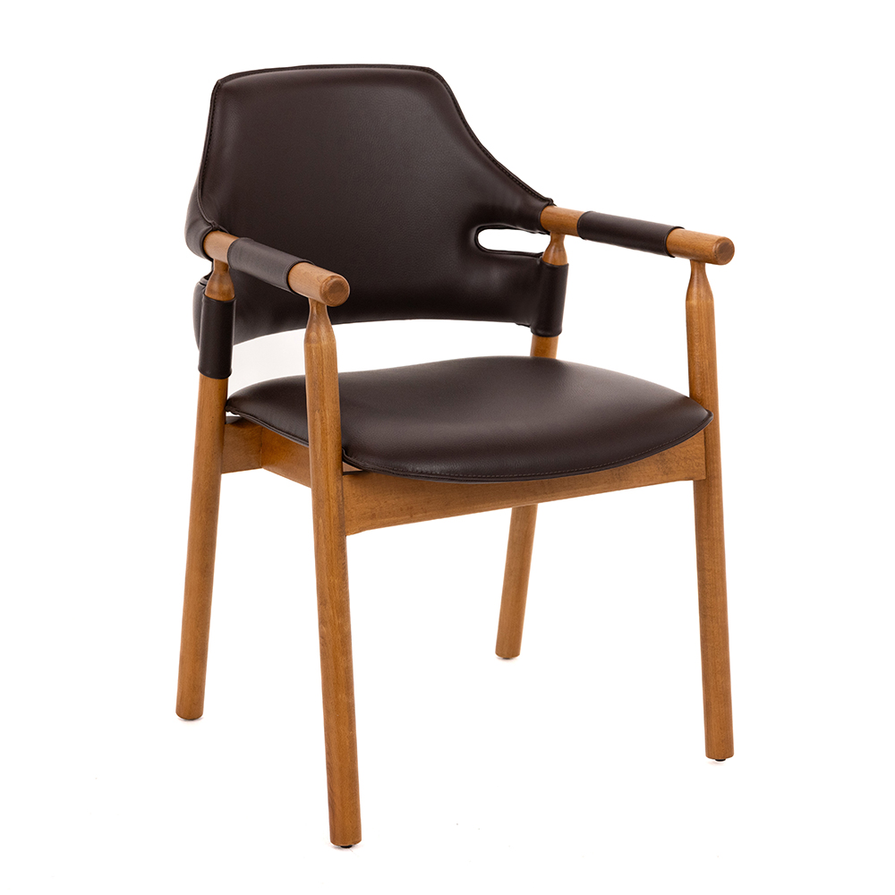 kollu şık restoran sandalyesi