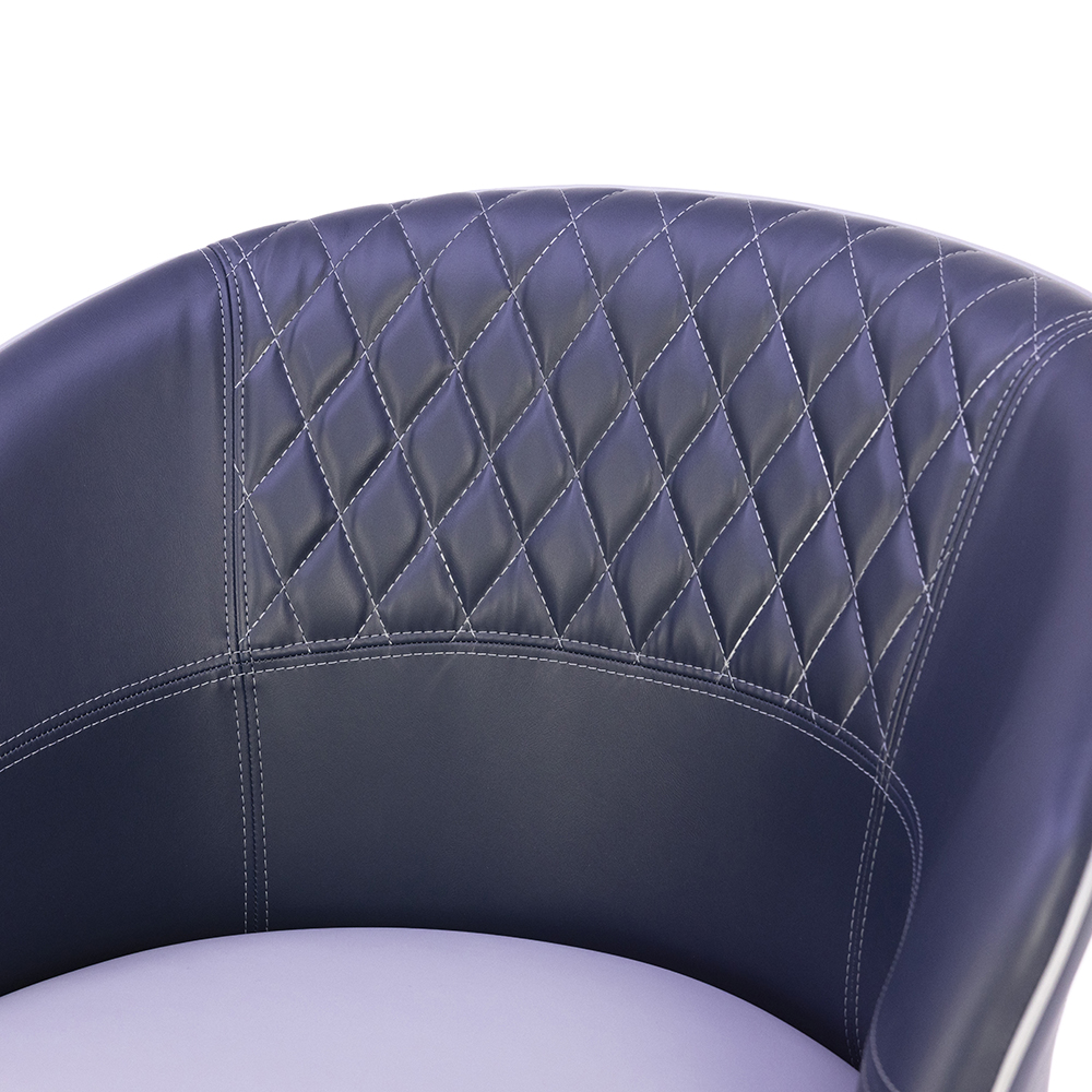 deri döşemeli kollu sandalye